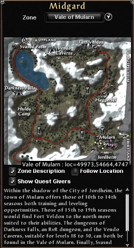 Location of Mularn Shaman