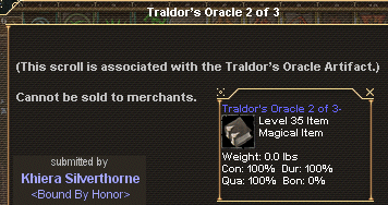 Picture for Traldor's Oracle 2 of 3