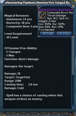Picture for Shimmering Flawless Daemon Fire-forged Bow (Mid)