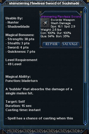 Picture for Shimmering Flawless Sword of Soulshade (Mid)