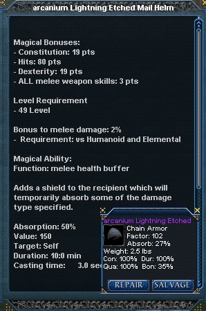 Picture for Arcanium Lightning Etched Mail Helm (Mid)