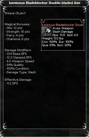 Picture for Luminous Bladeblocker Double-bladed Axe (Mid) (u)