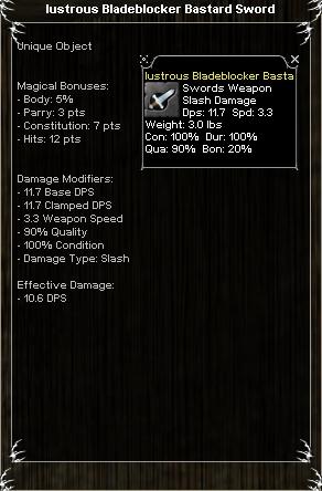 Picture for Lustrous Bladeblocker Bastard Sword (Mid) (u)