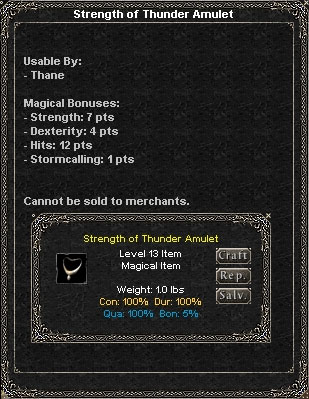 Picture for Strength of Thunder Amulet