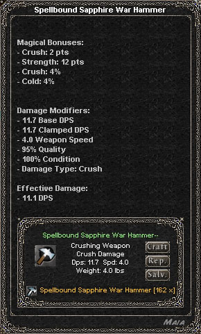 Picture for Spellbound Sapphire War Hammer (Alb)