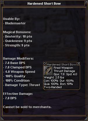 Picture for Hardened Short Bow