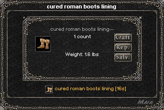 Picture for Cured Roman Boots Lining