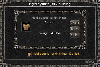 Picture for Rigid Cymric Jerkin Lining