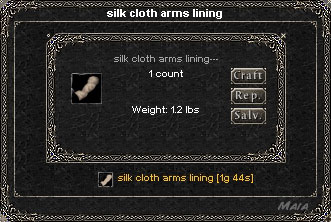 Picture for Silk Cloth Arms Lining