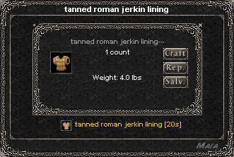 Picture for Tanned Roman Jerkin Lining