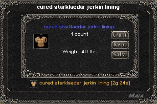 Picture for Cured Starklaedar Jerkin Lining