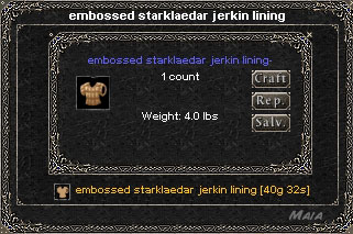 Picture for Embossed Starklaedar Jerkin Lining