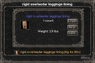 Picture for Rigid Svarlaedar Leggings Lining