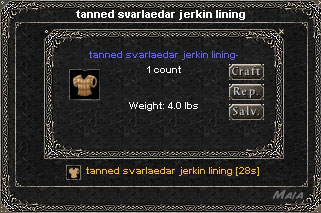 Picture for Tanned Svarlaedar Jerkin Lining