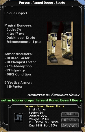 Picture for Fervent Runed Desert Boots (Alb) (u)