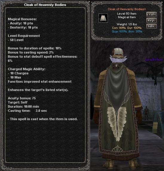 Cloak of Heavenly Bodies :: Items :: Dark Age of Camelot :: ZAM