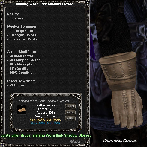 Picture for Shining Worn Dark Shadow Gloves