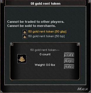 Picture for 50 Gold Rent Token