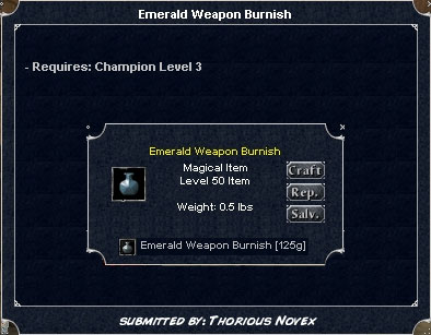 Picture for Emerald Weapon Burnish