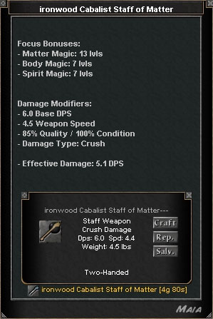 Picture for Ironwood Cabalist Staff of Matter