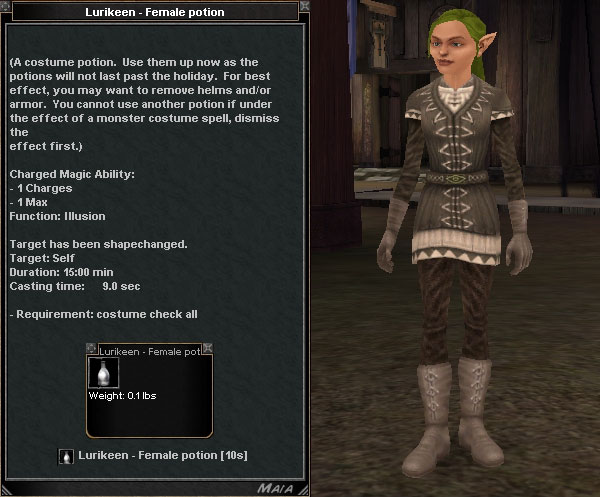 Lurikeen - Female Potion :: Items :: Dark Age of Camelot :: ZAM