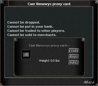 Picture for Caer Benowyc Proxy Card