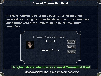 Picture for Clawed Mummified Hand