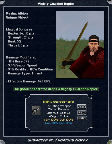 Picture for Mighty Guarded Rapier (Alb) (u)