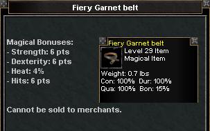Picture for Fiery Garnet Belt