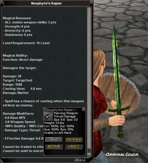 Picture for Neophyte's Rapier (Hib)