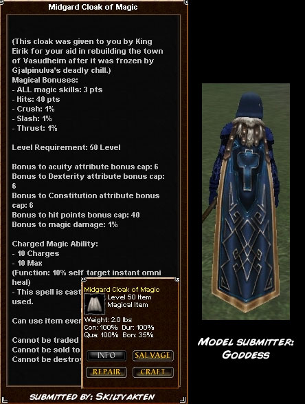 Midgard Cloak of Magic :: Items :: Dark Age of Camelot :: ZAM