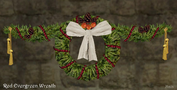 Picture for Red Evergreen Wreath