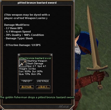 Picture for Pitted Bronze Bastard Sword