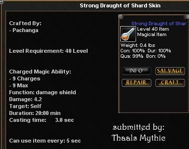 Strong Draught of Shard Skin :: Items :: Dark Age of Camelot :: ZAM