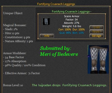 Picture for Fortifying Cruanach Leggings (u)