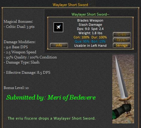 Picture for Waylayer Short Sword