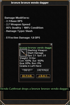 Picture for Bronze Bronze Vendo Dagger