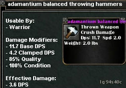 Picture for Adamantium Balanced Throwing Hammers