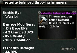 Picture for Asterite Balanced Throwing Hammers