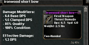 Picture for Ironwood Short Bow (Hib)