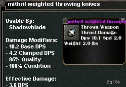 Picture for Mithril Weighted Throwing Knives