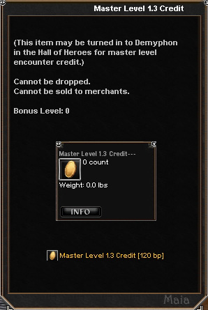 Picture for Master Level 1.3 Credit