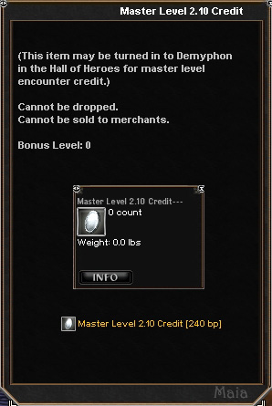 Picture for Master Level 2.10 Credit