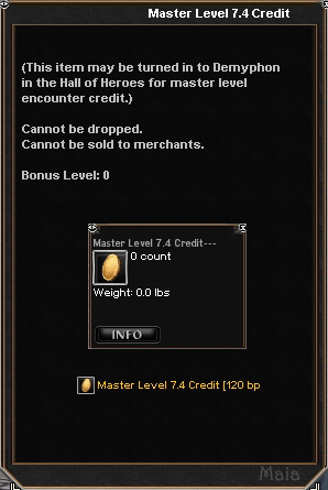 Picture for Master Level 7.4 Credit