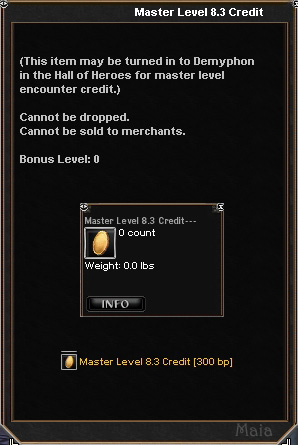 Picture for Master Level 8.3 Credit