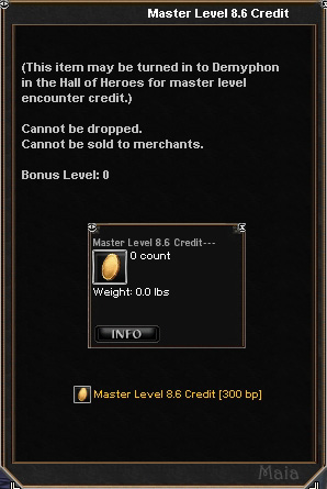 Picture for Master Level 8.6 Credit