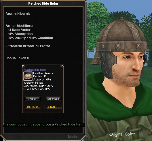 Picture for Patched Hide Helm