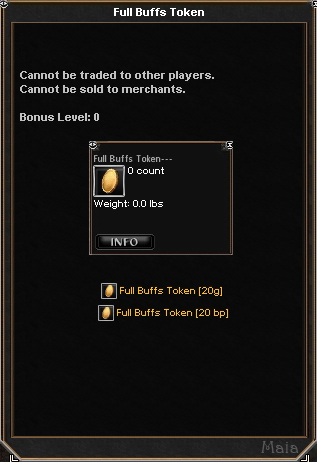 Picture for Full Buffs Token