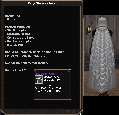 Prey Stalker Cloak :: Items :: Dark Age of Camelot :: ZAM