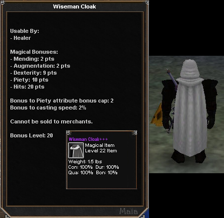 Wiseman Cloak :: Items :: Dark Age of Camelot :: ZAM